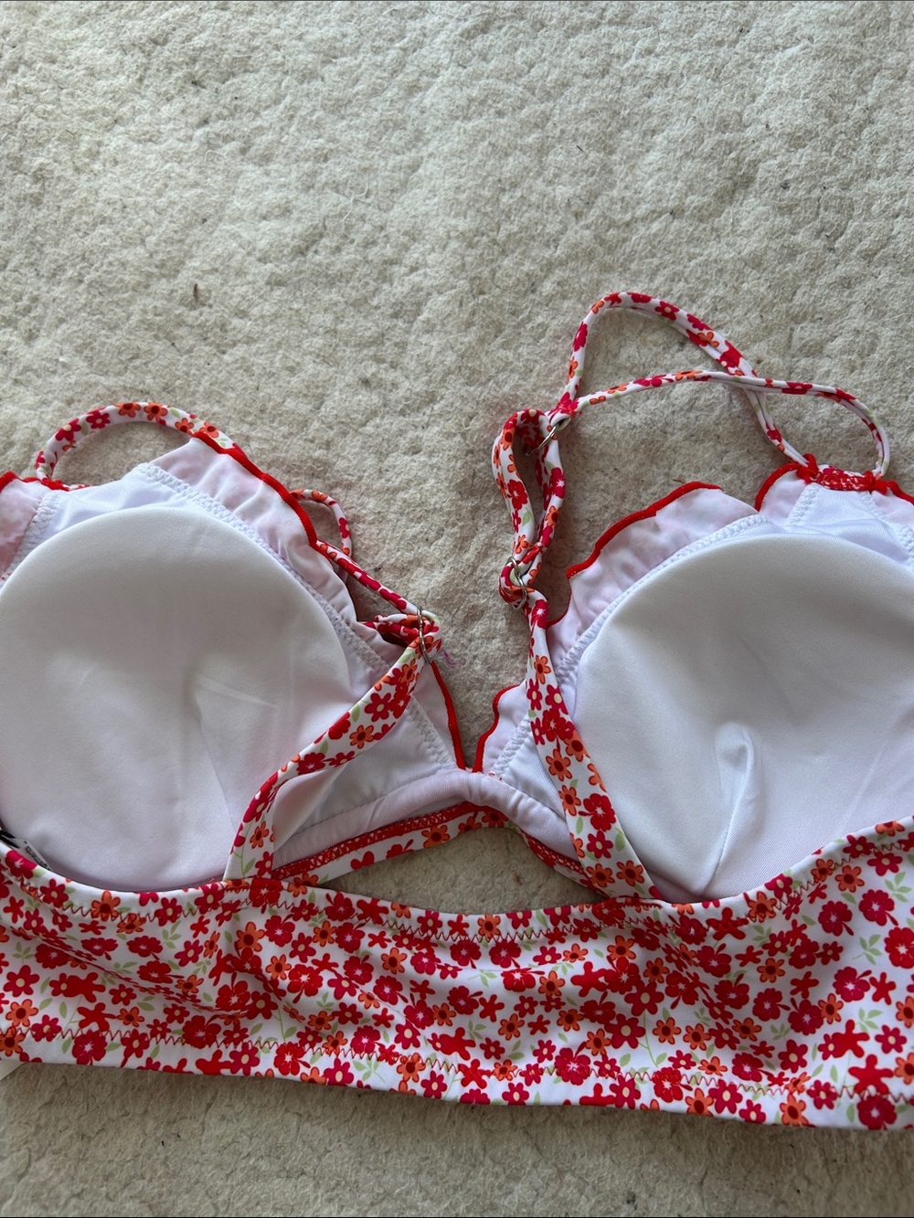 Hanna Nikole Floral Red High-Waist Bikini Set - Picture 9 of 10